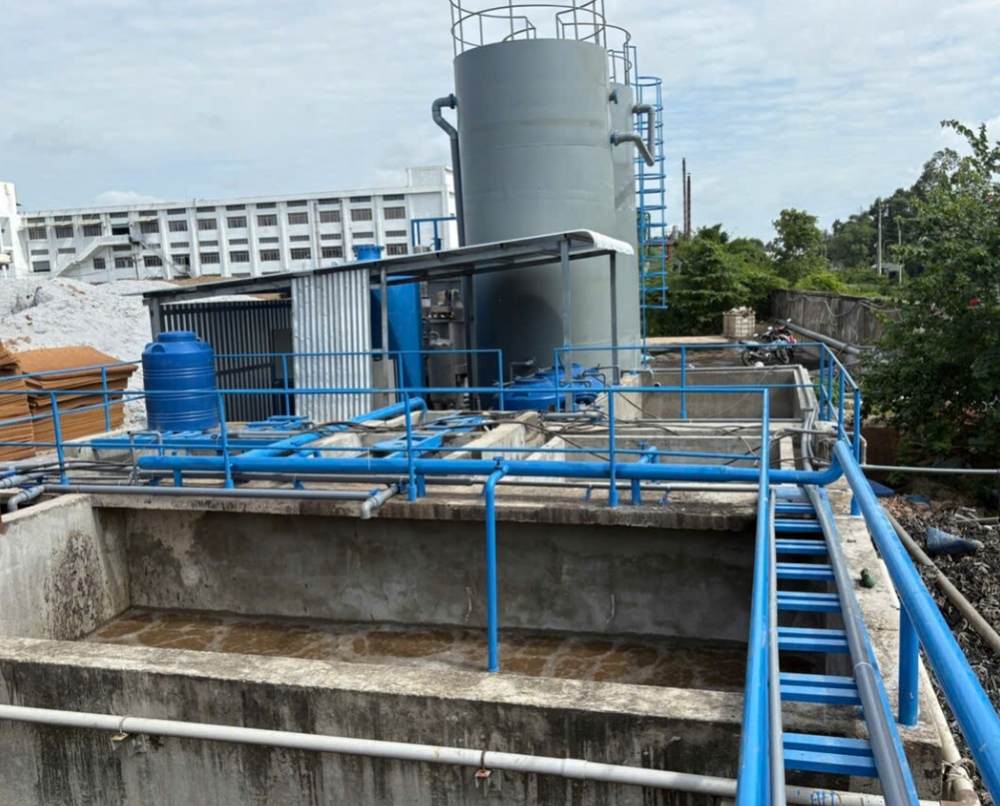 cong trinh cai tao he thong xu ly nuoc thai nghanh giay cong suat 100m3 tai cu chi