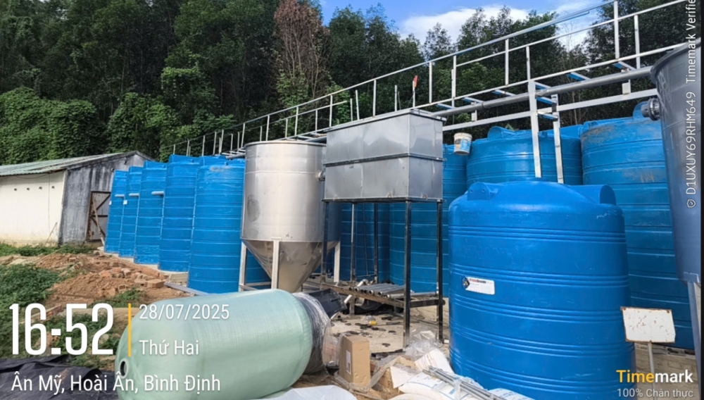 xu ly nuoc thai cho trai heo tai binh dinh