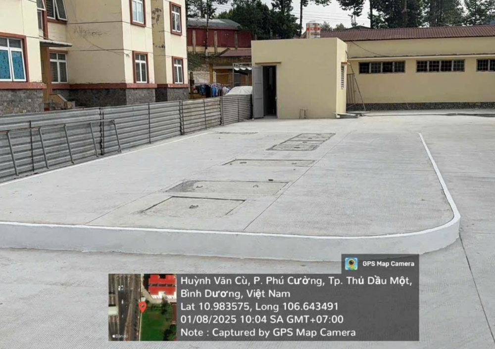 cong trinh xu ly nuoc thai sinh hoat truong sy quan cong binh